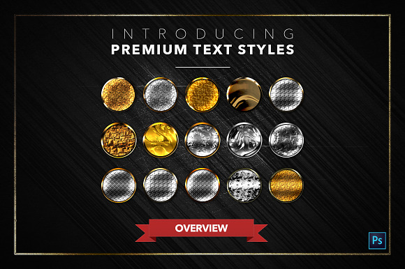 Gold & Silver #5 - 15 Text Styles in Photoshop Layer Styles - product preview 17
