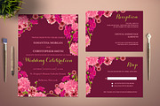 Flower Wedding Invitation Template