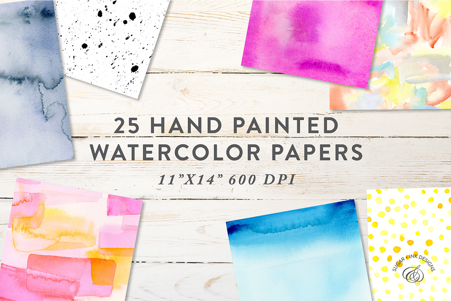 Watercolor Papers in Textures - product preview 8