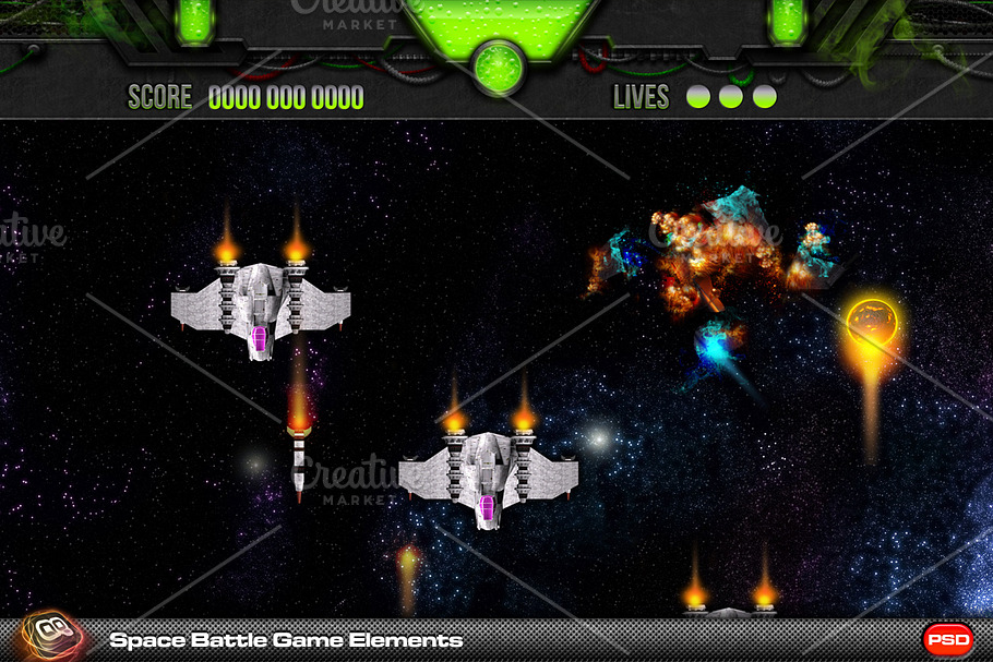 Space Battle Game Elements