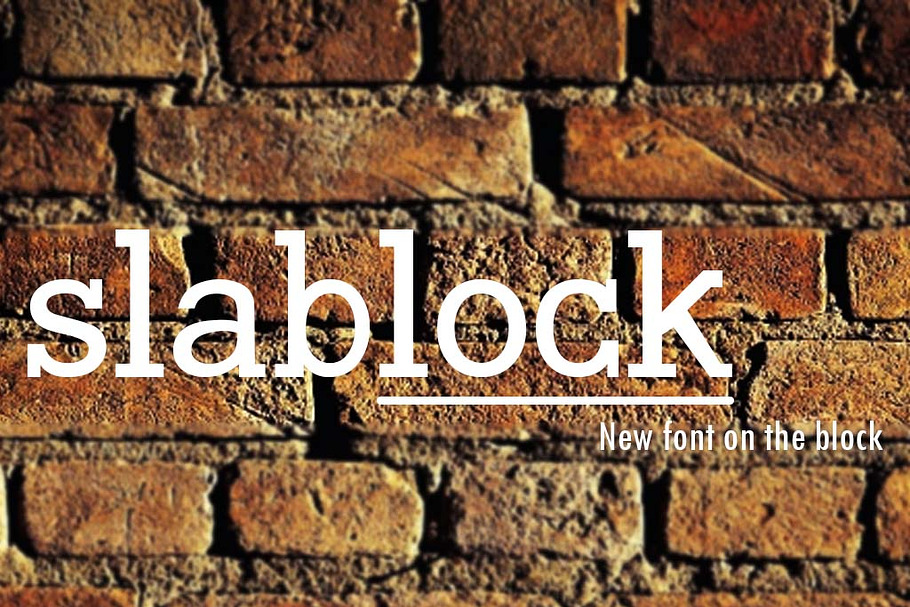slablock - new style slab font