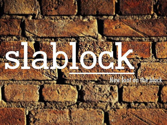 slablock - new style slab font in Slab Serif Fonts - product preview 1