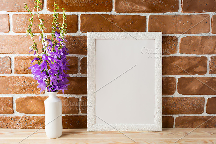 White frame mockup with in Print Mockups - product preview 8