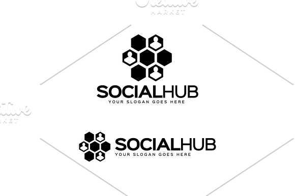 Social Hub Logo in Logo Templates - product preview 2