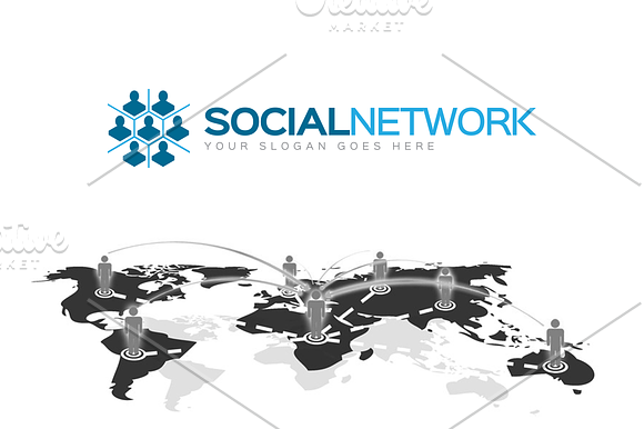 Social Network Logo in Logo Templates - product preview 1