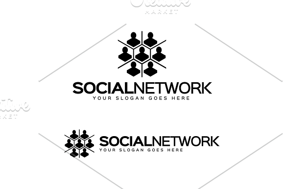 Social Network Logo in Logo Templates - product preview 2