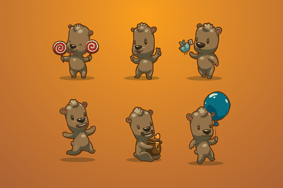 Funny Bears  in Illustrations - product preview 1