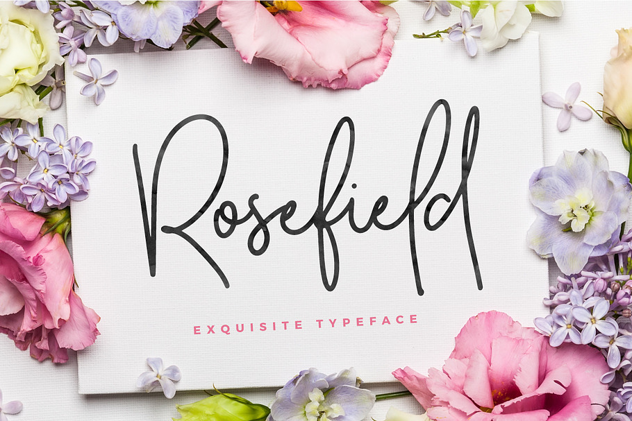 Rosefield Typeface in Script Fonts - product preview 8