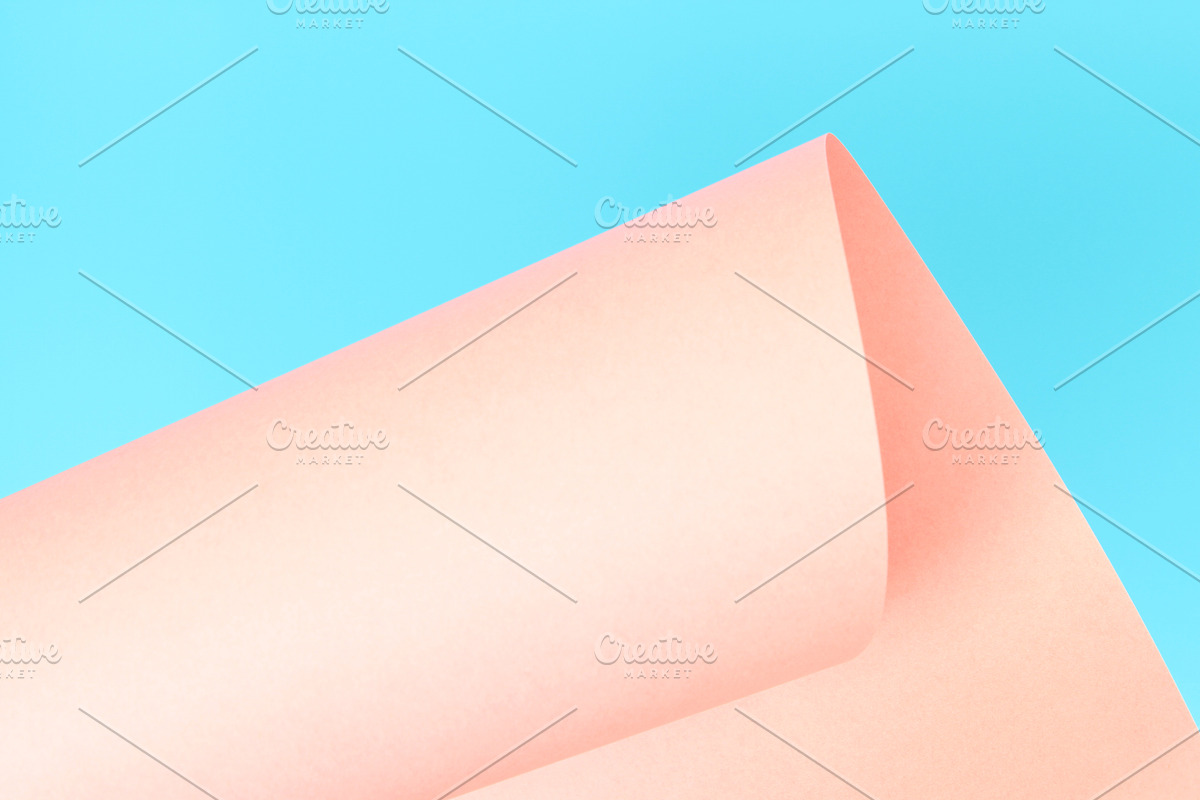 Pink paper on blue background. in Textures - product preview 8
