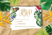 Tropical Wedding RSVP DiY