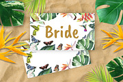 Tropical Wedding Place cards DiY