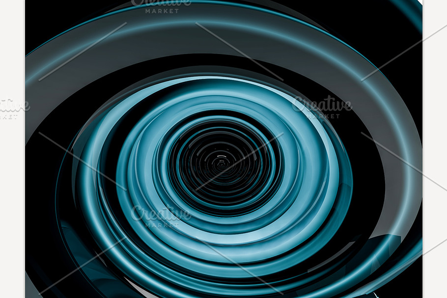  Swirly blue shape in Graphics - product preview 8