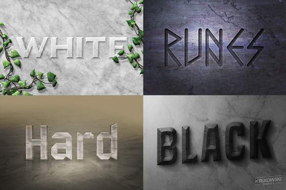 Stone Text Effects Mockup in Photoshop Layer Styles - product preview 1