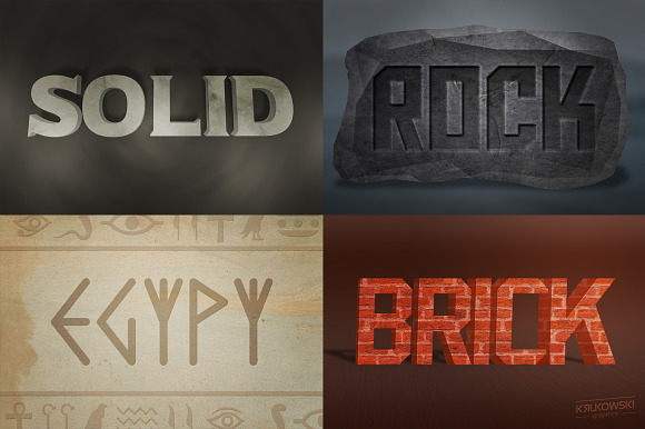 Stone Text Effects Mockup in Photoshop Layer Styles - product preview 2