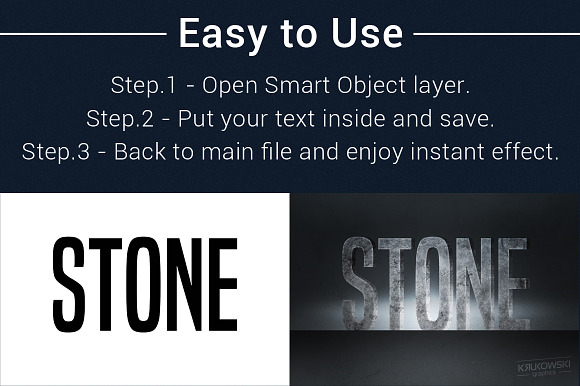 Stone Text Effects Mockup in Photoshop Layer Styles - product preview 4