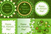 St. Patrick's Day greeting card set