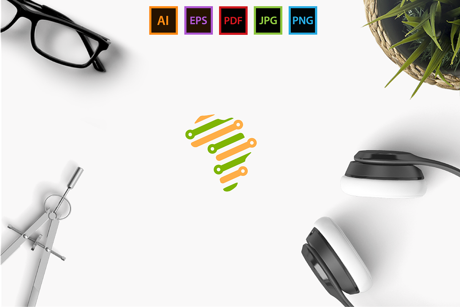 African Tech   in Logo Templates - product preview 8