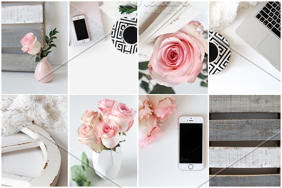 BUNDLE - STYLED PHOTOS + FREEBIES in Mobile & Web Mockups - product preview 1