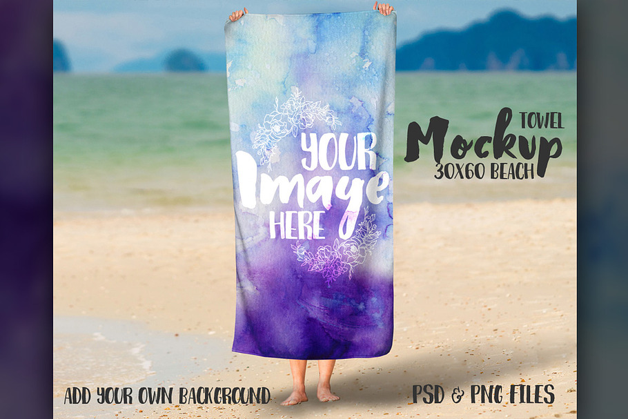 Beach Towel Mockup