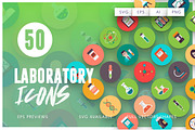 50 Laboratory Icons Vol.3
