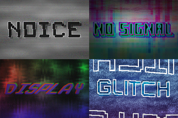 Digital Distortion Text Effects in Photoshop Layer Styles - product preview 1