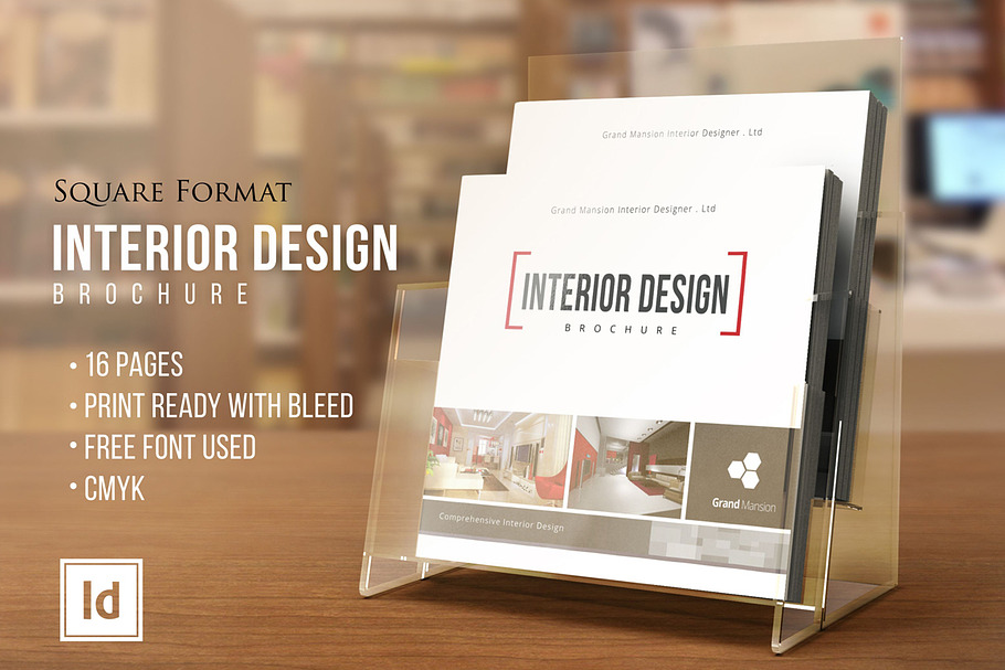 INTERIOR DESIGN • Square Brochure • in Brochure Templates - product preview 8