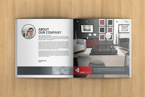 INTERIOR DESIGN • Square Brochure • in Brochure Templates - product preview 1