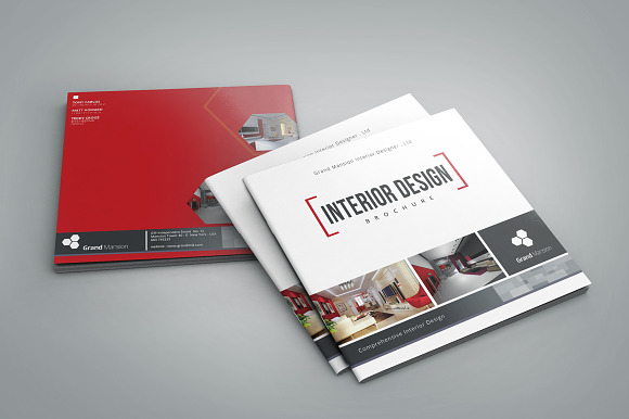 INTERIOR DESIGN • Square Brochure • in Brochure Templates - product preview 4