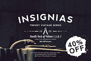 33 Trendy Vintage Insignias Bundle 1