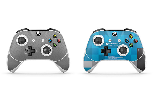Xbox One S Controller Skin PSD in Product Mockups - product preview 1