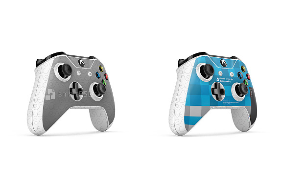 Xbox One S Controller Skin PSD in Product Mockups - product preview 2