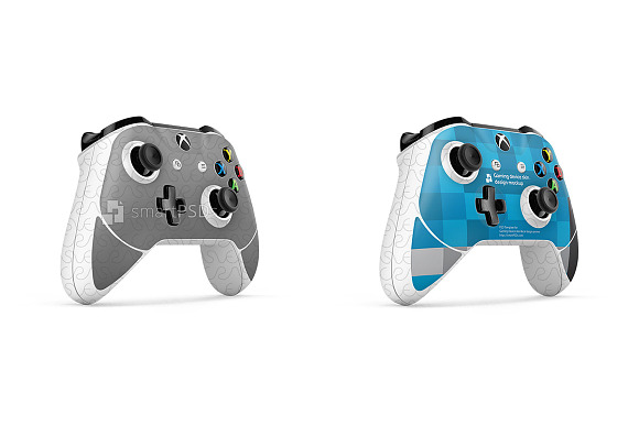 Xbox One S Controller Skin PSD in Product Mockups - product preview 3