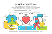 Donation and volunteer concept