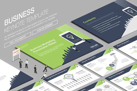 Business Keynote Template vol.12 in Keynote Templates - product preview 1