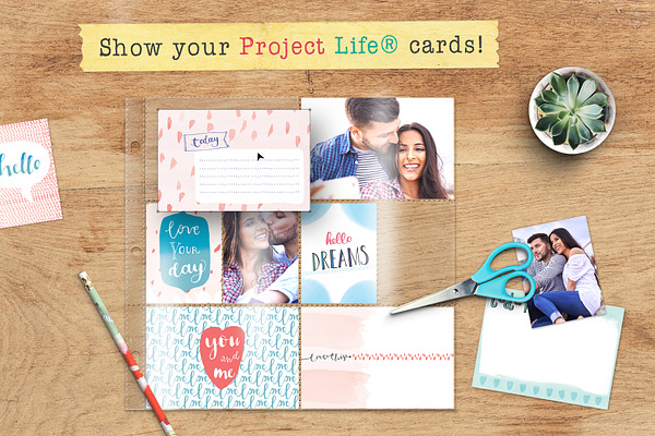 Mockup for Project Life Cards