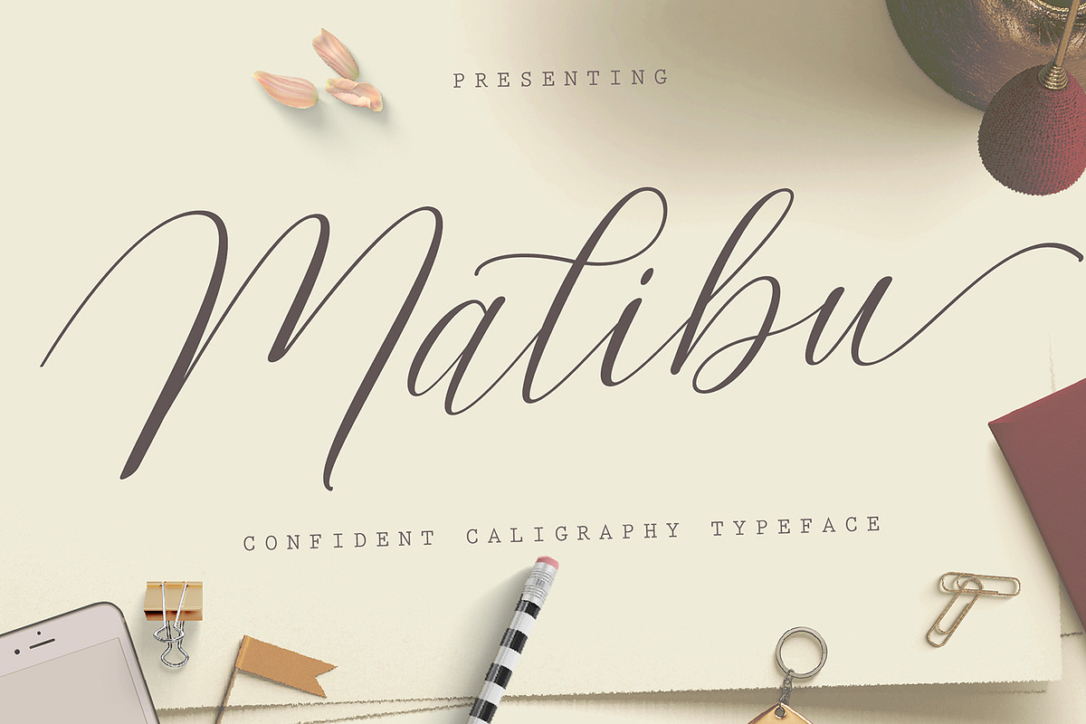 Malibu Script in Script Fonts - product preview 8