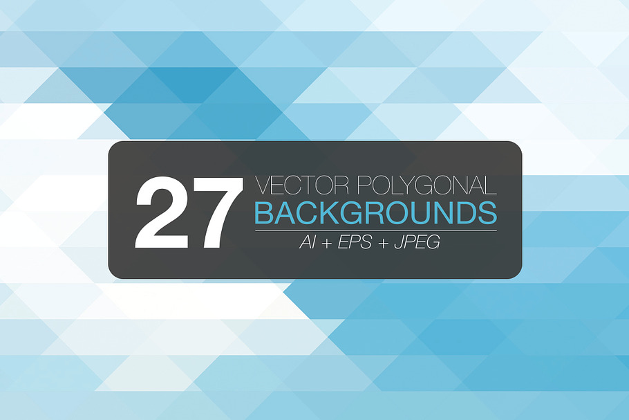 27 polygonal vector backgrounds in Patterns - product preview 8