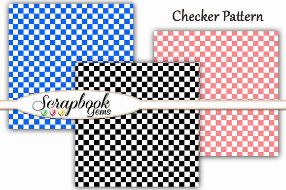 100 Colors Checker Pattern Papers in Patterns - product preview 1