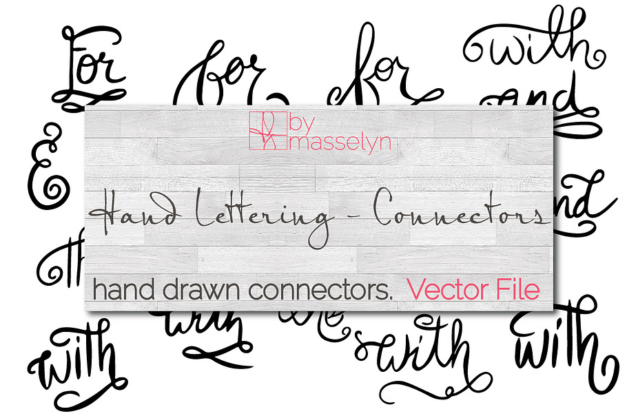 Hand Lettering - Connectors