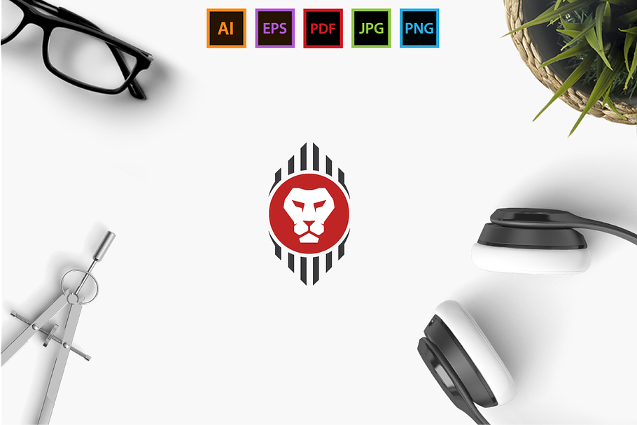 Lion   in Logo Templates - product preview 8