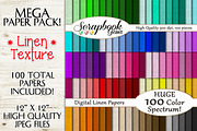 100 Colors Linen Texture Papers