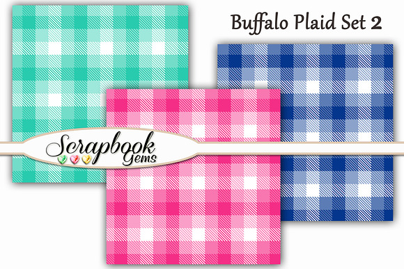 100 Colors Plaid Papers, Set 2 in Patterns - product preview 1