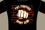 Fight Club Shirt Template Design