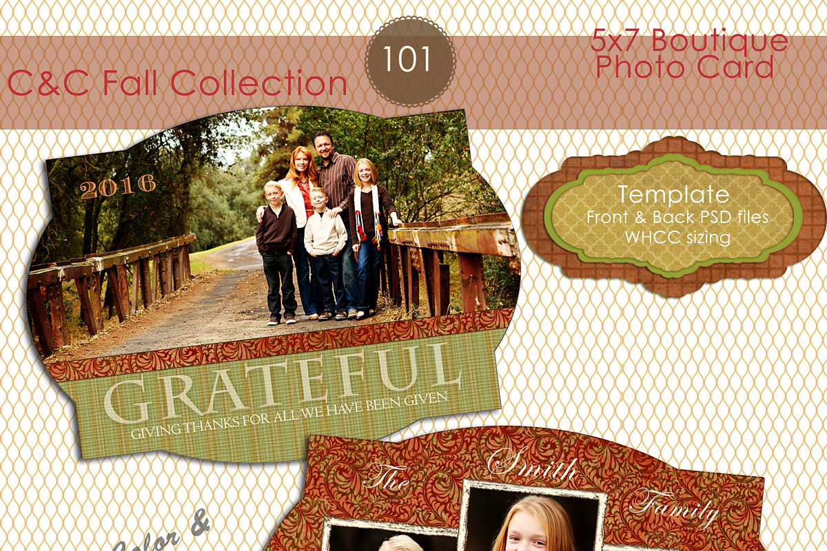 C&C Fall Photo Card Selection #101 in Card Templates - product preview 8