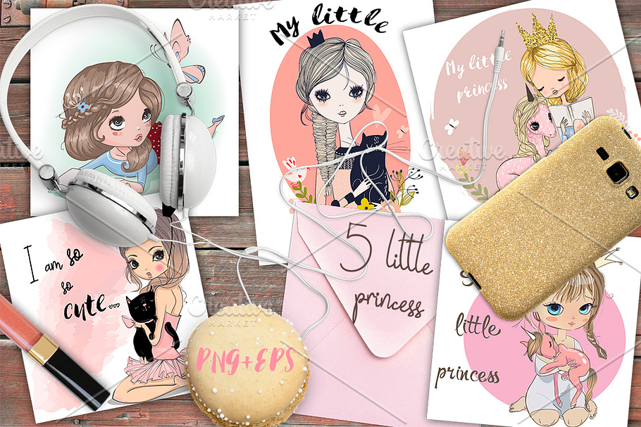 5 little princess in Illustrations - product preview 8