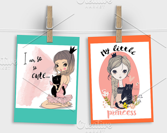5 little princess in Illustrations - product preview 1