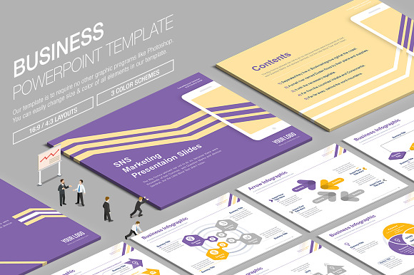 Business Powerpoint Template vol.13 in PowerPoint Templates - product preview 1
