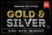 Gold & Silver #6 - 20 Text Styles