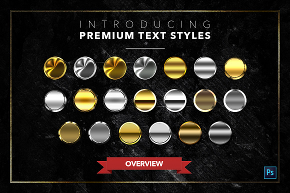 Gold & Silver #6 - 20 Text Styles in Photoshop Layer Styles - product preview 22