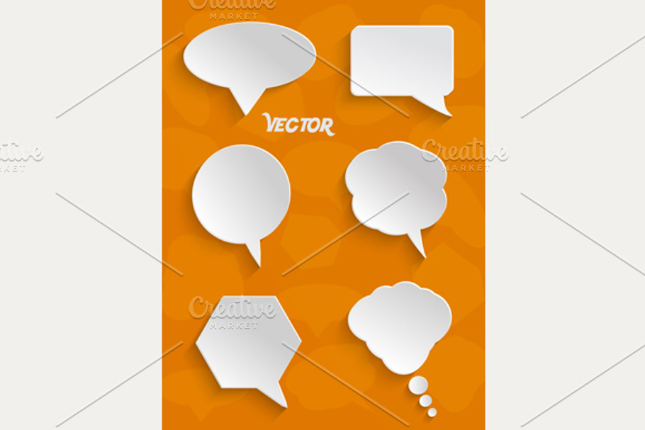 Speech Bubble Set in Objects - product preview 8